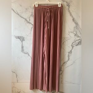 Long flowing light burgundy pants